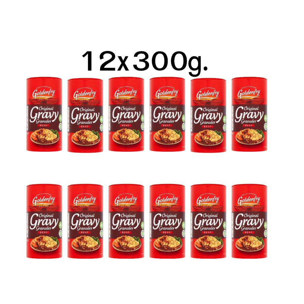 Goldenfry Original Gravy Granules Beef 12x300g โกลเด้นฟราย ผงเกรวี่เนื้อ 12x300กรัม