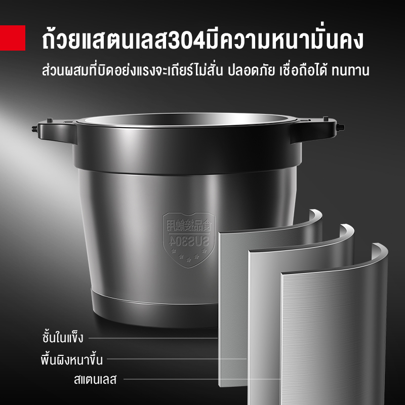 Advantageou เครื่องบดเนื้อ 6Lใบมีด ลิตร กำลังไฟ 1000w มัลติฟังก์ชั่นไฟฟ้า ในครัวเรือนขนาดใหญ่ เครื่องกวนเนื้อ ใบมีด - รูปที่ 3