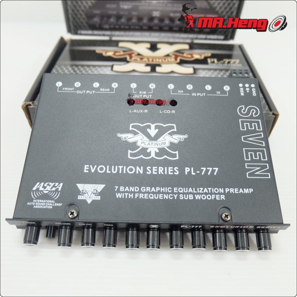 ปรีแอมป์ รถยนต์ โม 7แบน รุ่นทอป PLATINUM PX-777 ขั่วไส้ แยกซับ งานแบรน ของใหม่ - รูปที่ 3