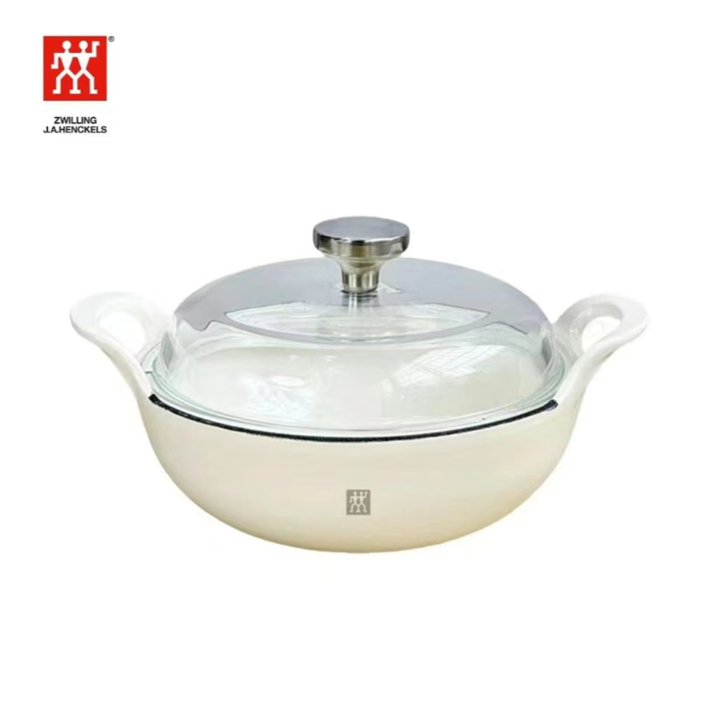Zwilling Enameled pot meta pot soup pot double ear stew pot 20cm