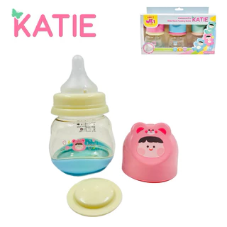 🔥🔥🔥 KATIE (เคที่) ขวดนมสีชา ขวดนมคอกว้าง และคอแคบ ขนาด 4, 5 และ 8ออนซ์ (จุกไม่ดูดไม่ไหล)