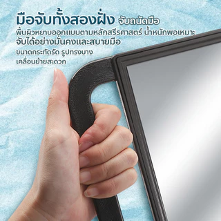 กระจกแต่งหน้า 2ด้าน แบบพับได้ ใช้งานง่าย พกพาสะดวก สำหรับร้านเสริมสวย