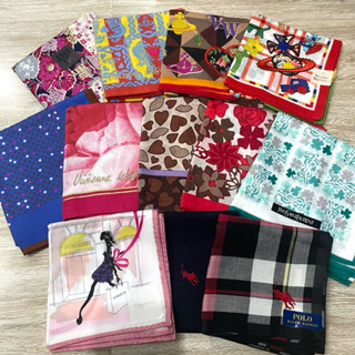 ✅พร้อมส่ง ผ้าเช็ดหน้า Vivienne Westwood Anna Sui ผืนใหญ่ เป็…