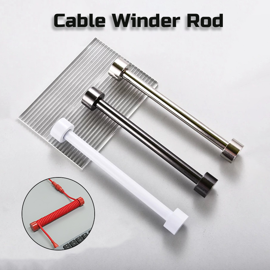 แท่งตกแต่งสายคีย์บอร์ด แกนม้วนสายเคเบิล Coiled Cable Winder Rod สำหรับสาย USB แบบถัก ใช้กับ Gaming Mechanical Keyboard