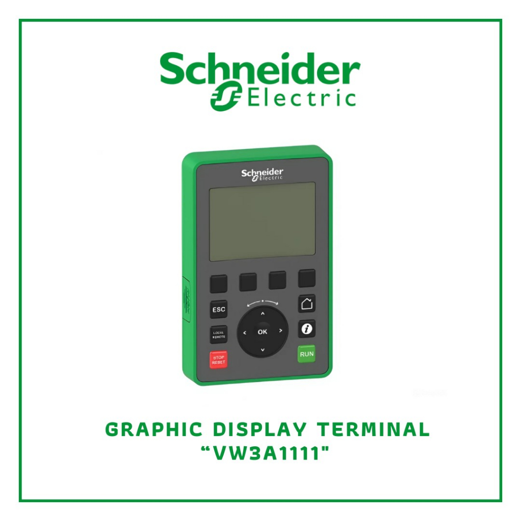graphic display terminal “Schneider” VW3A1111 หน้าจออีมอเตอร์