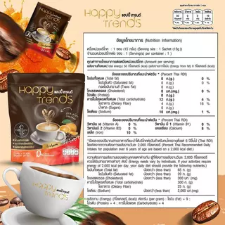 โปร 2 ห่อ 40 ซอง Happy Trends Coftee กาแฟแฮปปี เทรนด์ กาแฟ 32in1