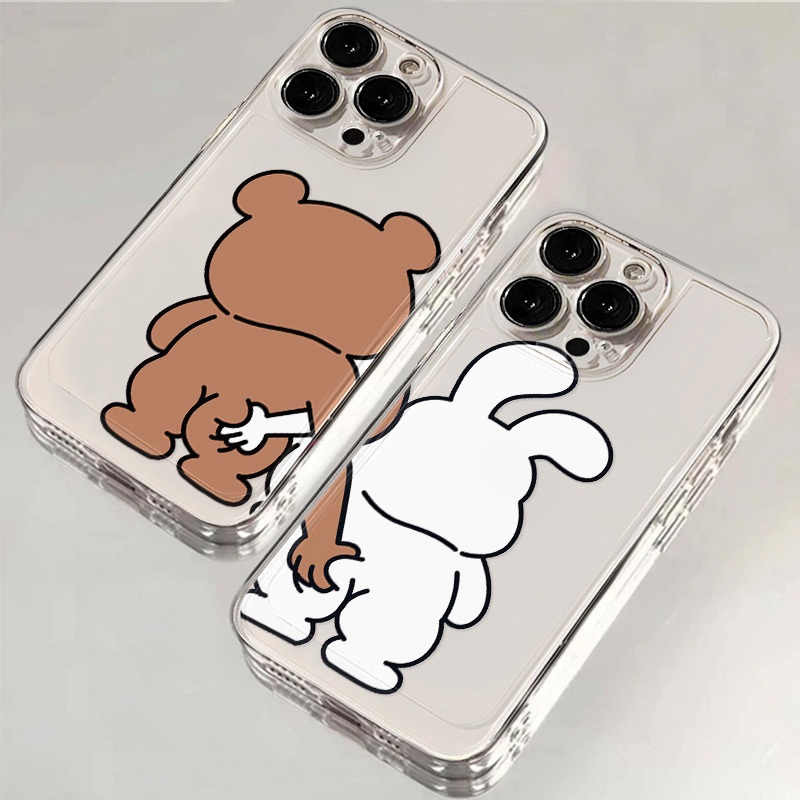 เคสกันกระแทกปกป้องเลนส์ For Samsung A56 A06 A05s A55 A15 A16 A54 A35 A53 A22 A23 A34 A52 S24 FE เคสคู่รัก