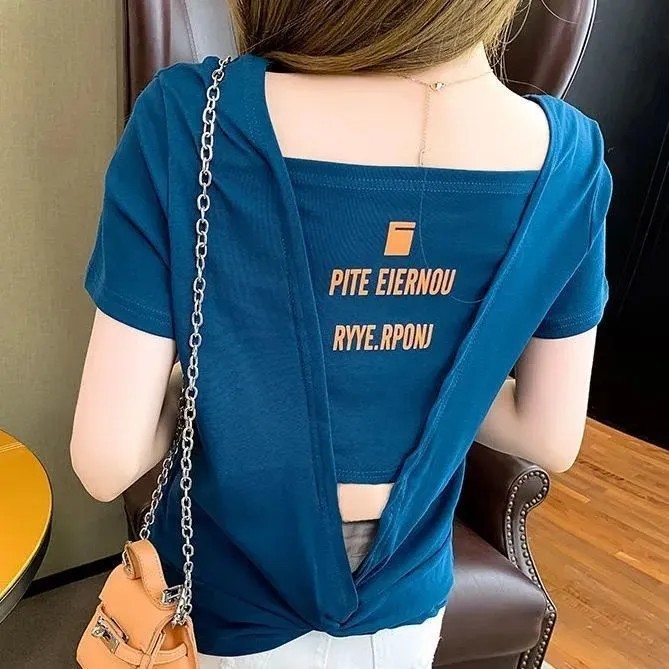 SIAM CURATEDเสื้อยืดคอกลมสีขาว ✨ สไตล์อเมริกันย้อนยุค （จัดส่งภายใน24ชม）