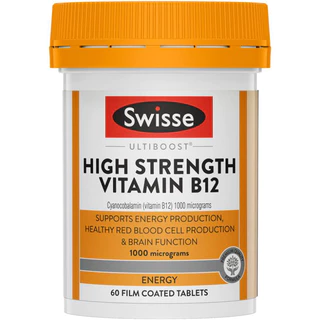Swisse Ultiboost High Strength Vitamin B12 60 Tablets วิตามินบี 12