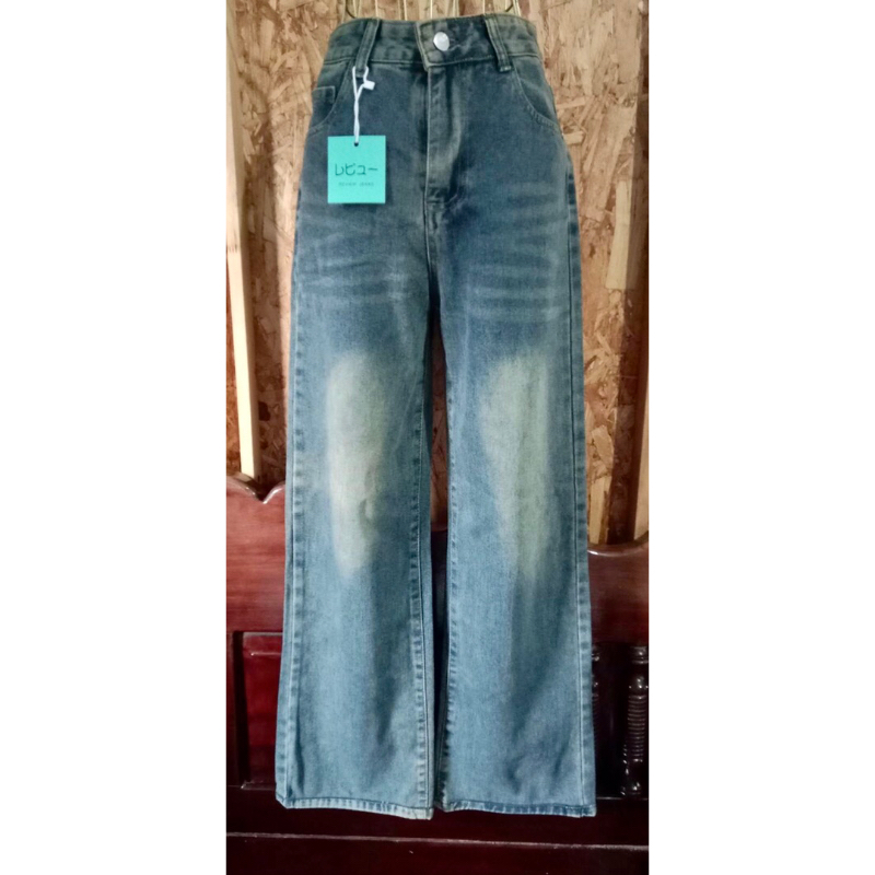 กางเกงยีนส์แต่งสีสนิม Review Jeans (ของใหม่ลดราคา)Size M เอว28” สะโพก40” ยาว40”