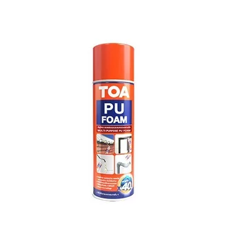 TOA PU Foam โฟมอุดรอยรั่วอเนกประสงค์ ทีโอเอ โฟมโพลียูรีเทน พียูโฟม โฟมอุดรอยรั่ว