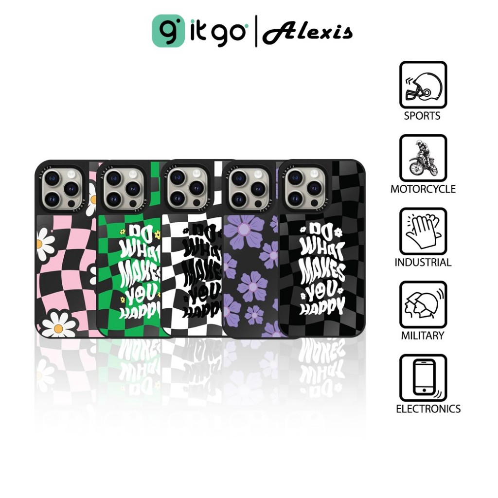 เคสดำกันกระแทก Alexis Cartoon Magnetic เติมพลังบวกให้ทุกวัน ดีไซน์สุดจี๊ด