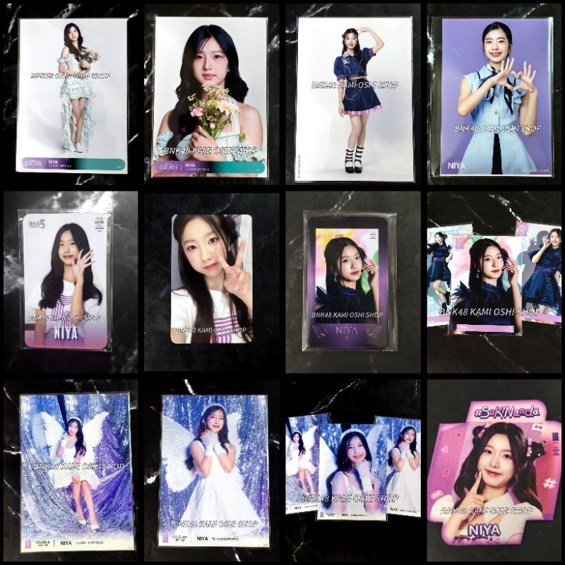 นีญ่า NIYA BNK48 [ 2/2 ] ของสะสม magnet ใบเศษ ที่รองแก้ว ปก รูปสุ่ม เข็มกลัด comp คอมพ์ การ์ด Card p