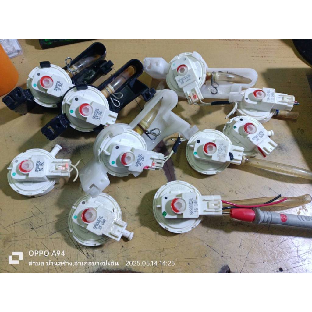 เพรชเชอร์ สวิตซ์เครื่องซักผ้า HITACHI ถอดแท้ พาส SP800EXL SP801EXL...🔥สินค้าถอดแท้มือ2🔥