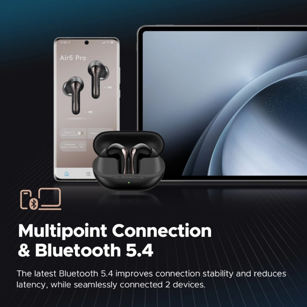 🇹🇭ประกันศูนย์ไทย 1 ปี SoundPEATS Air5 Pro / Air5 Lite / Air5 / Air4 หูฟังบลูทูธไร้สาย Hi-Res LDAC คุยชัด ตัดเสียงเงียบ