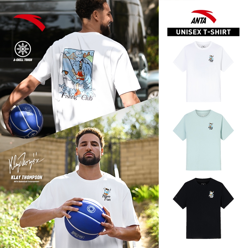 [ANTA X Klay Thompson] KT เสื้อยืดสั้นชาย 1525B1156 Official Store