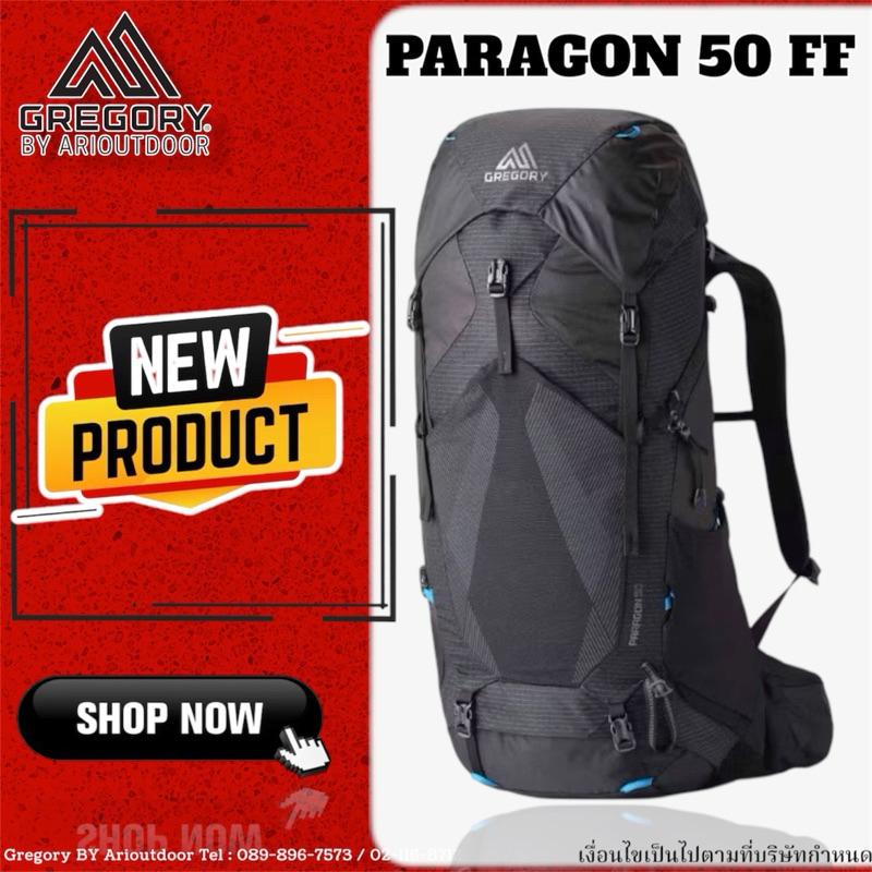 Gregory Paragon 50 FF Men กระเป๋าเป้รุ่นใหม่ล่าสุด ความจุ 50 ลิตร