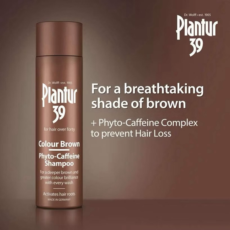 Plantur 39 Colour Brown Phyto-Caffeine Shampoo for Greater Colour Brilliance (250ml)