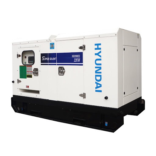 HYUNDAI เครื่องปั่นไฟ รุ่น HD22000DS (มีระบบ ATS ในตัว) ปั่นไฟดีเซล 20Kw 220/380V. ปั่นไฟ เครื่องปั่