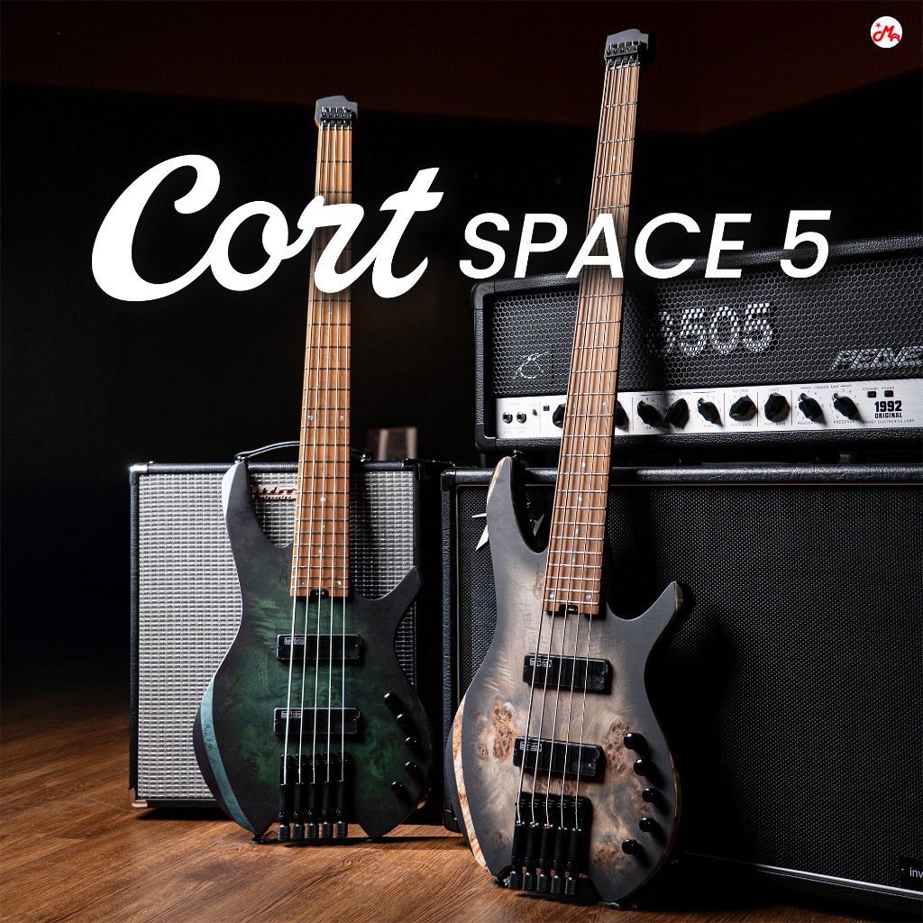Cort Space 5 เบสไฟฟ้า เบส 5 สาย พร้อมกระเป๋า Music Arms
