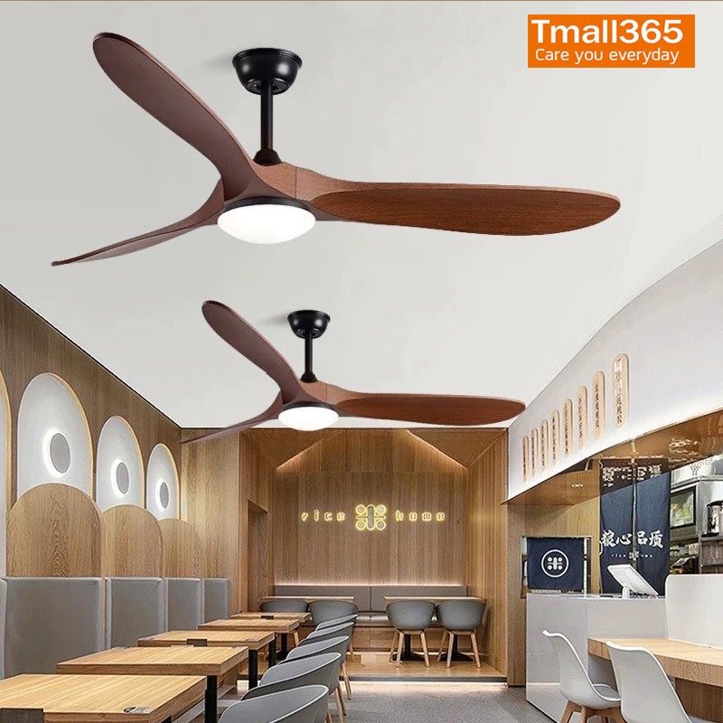 NEOBEE พัดลมเพดานพร้อมโคมไฟ LED ลมแรงเสียงเงียบ ใช้ในบ้านเชิงพาณิชย์ สไตล์เรโทรไฮเอนด์วินเทจ NB-DS26
