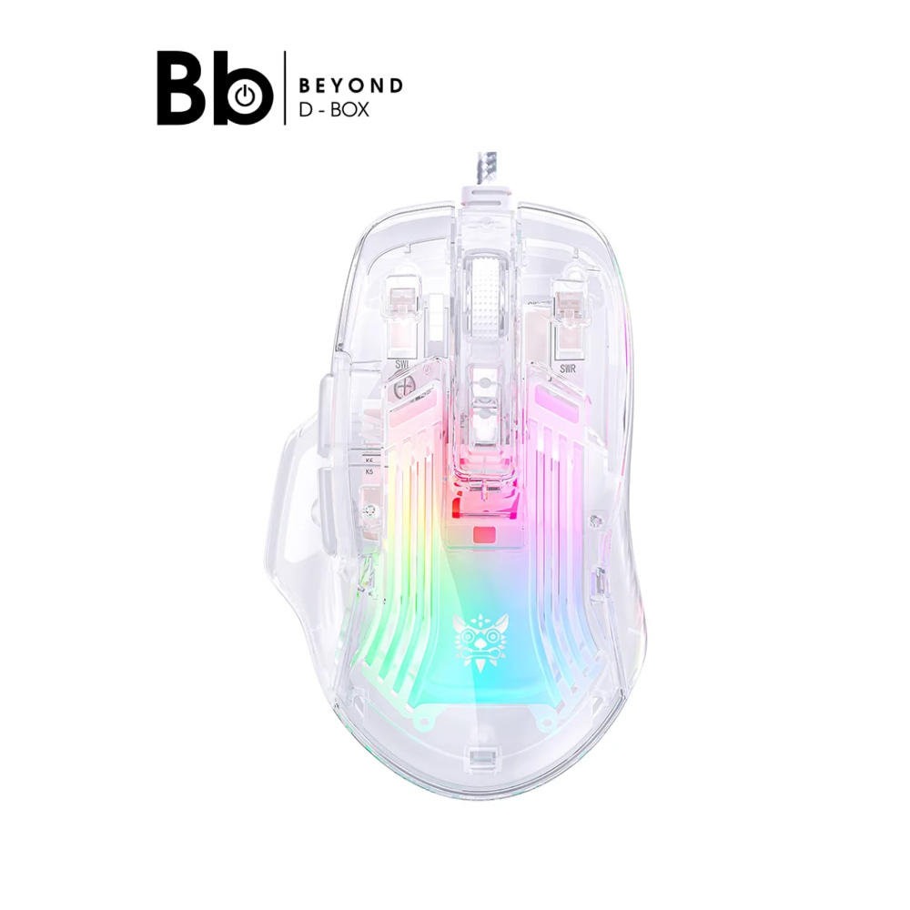 เมาส์เกมมิ่ง Onikuma CW923 White By BB Beyond D-Box