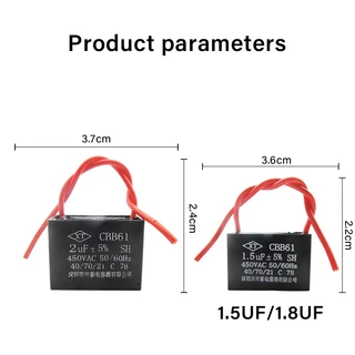 คาปาซิเตอร์ พัดลม Capacitor CBB61 คาปา ตัวเก็บประจุตัว C อะไหล่พัดลม
