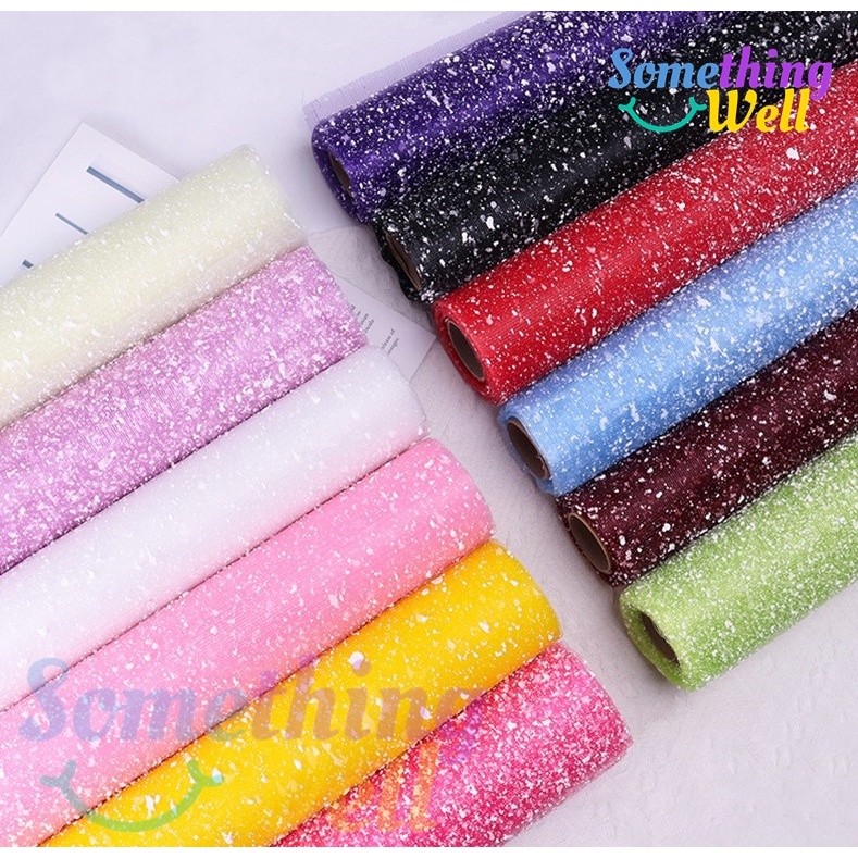 รามี่โฟมเกาหลี (ยกม้วน 4 หลา) ขนาด50CM รามี่หิมะสำหรับห่อช่อดอกไม้ สไตล์เกาหลี