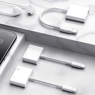 🔥ส่งจากไทย🔥เหมาะสำหรับแท็บเล็ตและโทรศัพท์มือถือ Apple อะแดปเตอร์สายออดิโอ 3.5 มม. ถึง Apple