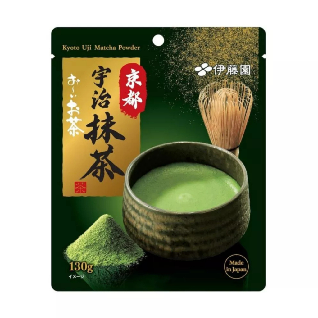 Kyoto Uji Matcha Powder 130g มัทฉะคุณภาพสูง จากเกียวโต แบนรด์Itoen จากประเทศญี่ปุ่น E.08/2025