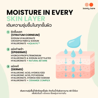 barely bare ครีมบำรุง BARE BARRIER BOOST CREAM (50ml) มอยส์เจอร์ไรเซอร์ผิวแข็งแรง