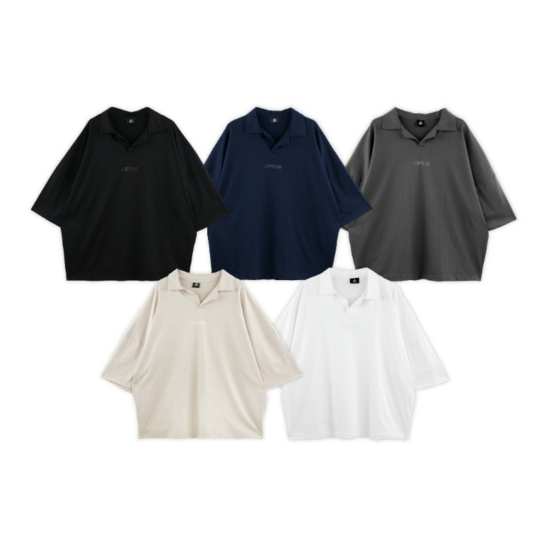 URTHE - เสื้อโปโล แขนสั้น SUPERSIZE สกรีนโลโก้ รุ่น POLO SUPERSIZE