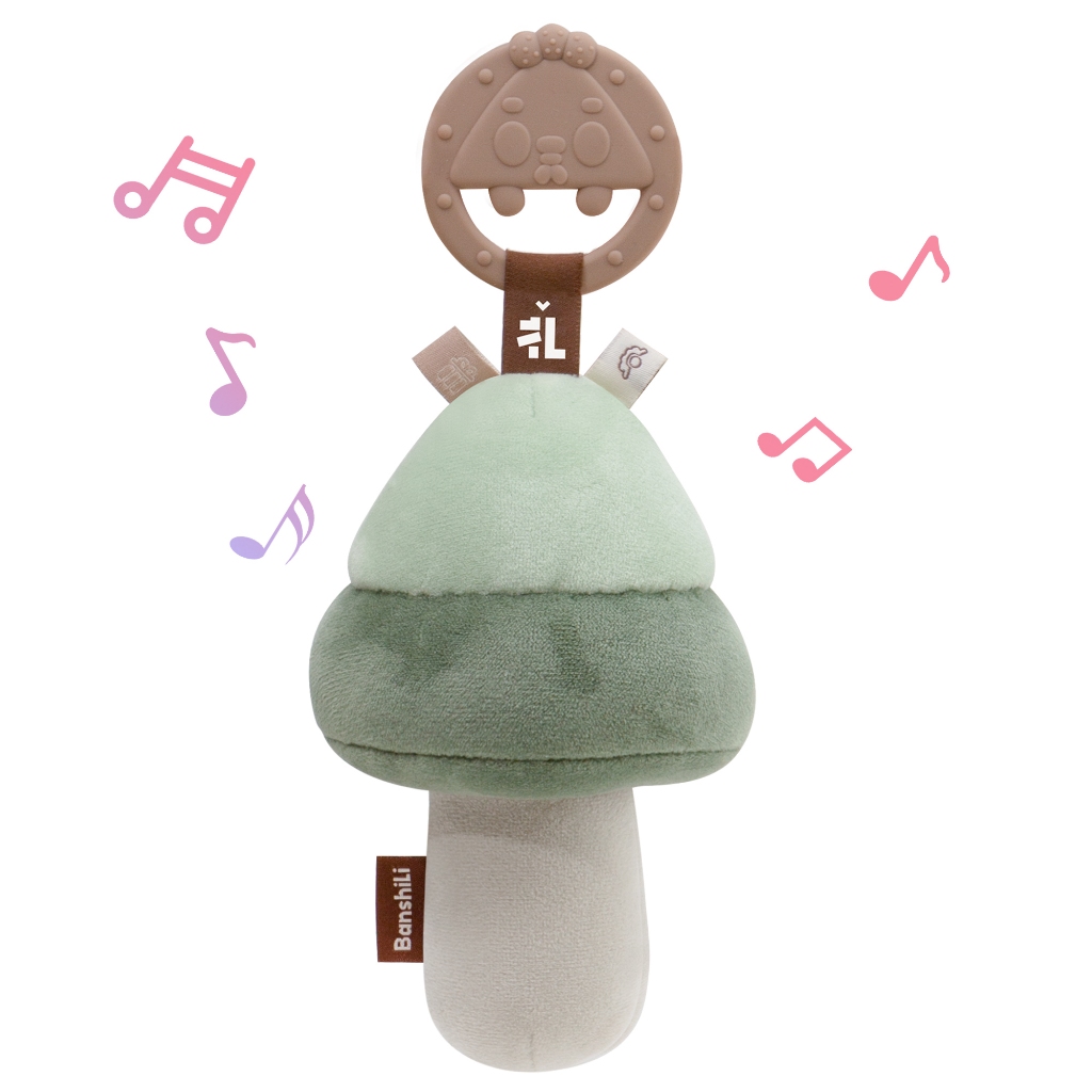 ​​BanshiLi ตุ๊กตานุ่มสำหรับกัดเล่นเด็กแรกเกิด 0-16 เดือน ทำจากซิลิโคนเหลวเกรดอาหาร 100% พร้อมเสียงกรุ๊งกริ๊ง ปลอดสาร BPA - รูปที่ 4