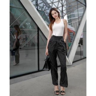 (ราคาพิเศษเฉพาะในไลฟ์) กางเกงขากระบอกกลาง LUNA PANTS By RINASLIMxARCHITA