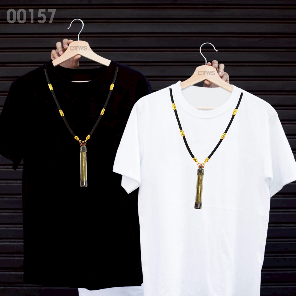 เสื้อยืดสกรีนลาย " สร้อยตะกรุดกันผี " เสื้อยืดผ้า MICRO POLYESTER 100% เสื้อยืดผ้าไมโครโพลีเอสเตอร์ 100%