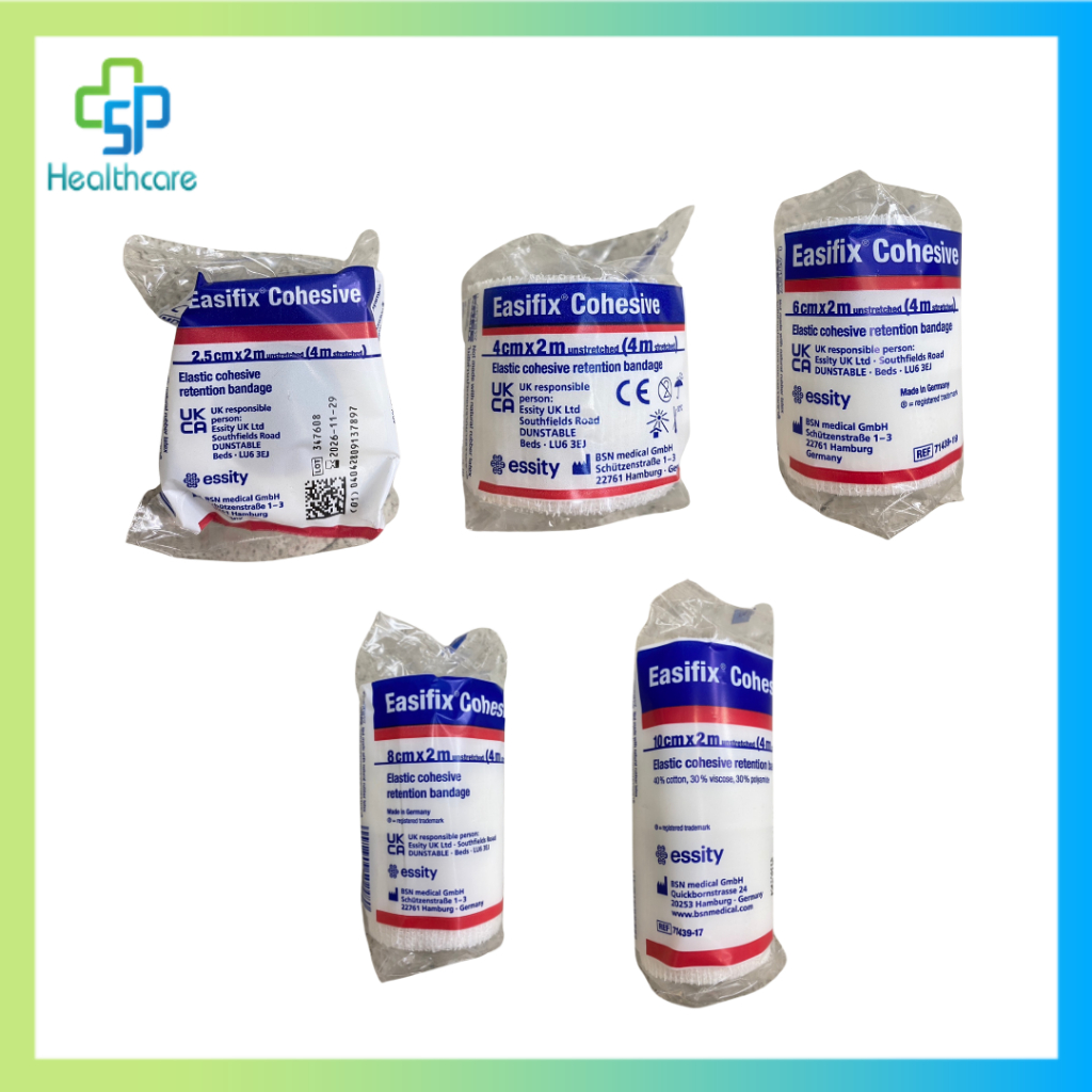 Easifix Cohesive เทปพันแผล ยืดหยุ่นได้ สีขาว มีกาวในตัว