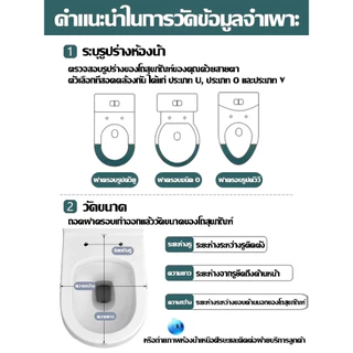 ใช้ได้ทุกยี่ห้อ ฝาโถส้วม เพิ่มความหนา 5 เท่า ไม่มีสีเหลือง ง่ายต่อการติดตั้ง ฝารองนั่งชักโครก หนาขึ้น