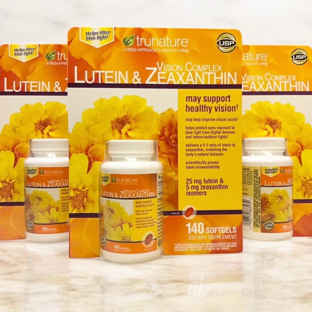 แท้100%🔥🔥Exp.02/2027 Trunature Lutein & Zeaxanthin Vision Complex 140 Softgels