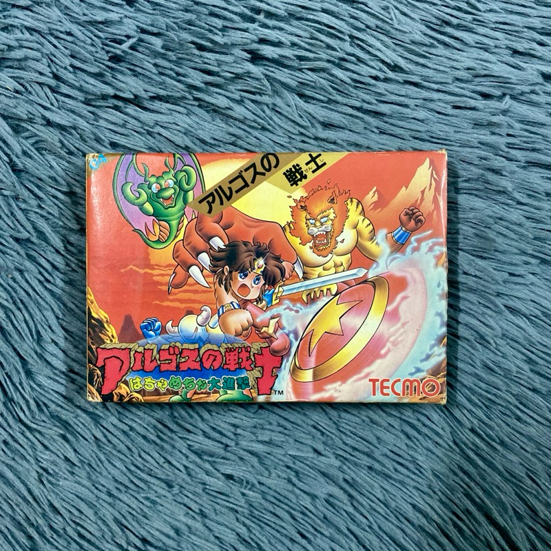 งานกล่องตลับแท้เครื่อง Famicom เกมส์ Argus no senshi Rygar (ไรก้า) คู่มือใบแทรกตลับสภาพดีเปิดติดง่าย