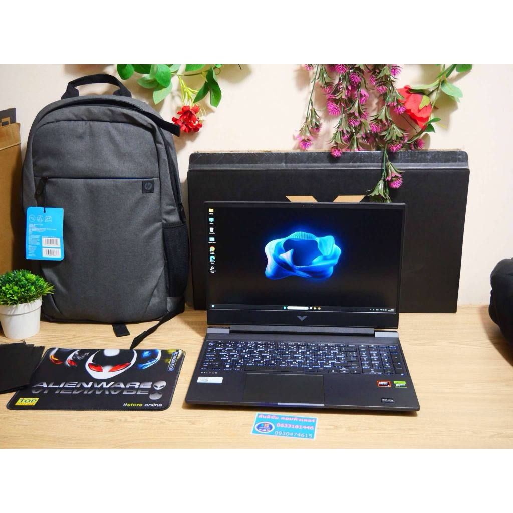 ตัวโหด รุ่นใหม่ล่าสุดNotebook HP Victus Gaming 15 ทรงพลัง AMD Ryzen 5 8645HS #RTX4050