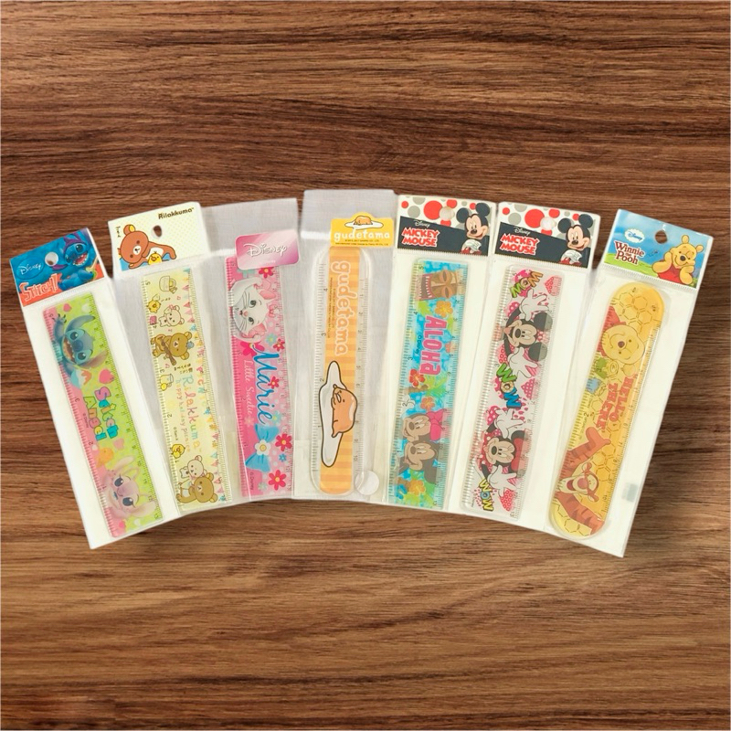 ไม้บรรทัดลายการ์ตูน ลิขสิทธิ์แท้ ขนาด 5 นิ้ว