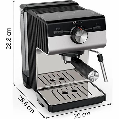 Tefal KRUPS เครื่องชงกาแฟเอสเปรสโซ Authentic+ รุ่น XP384E10 แรงดัน 15 บาร์ ความจุแท็งก์น้ำ 2ลิตร