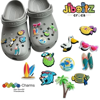 พร้อมส่ง jibbitz ของตกแต่งรองเท้า จิ๊บบิท ต้นไม้ เรือ ปลา ชอบเที่ยวทะเล มาจัดค่ะ DIY crocs