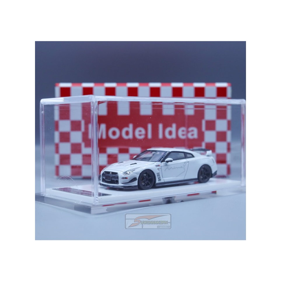 Model idea  MI64-R35-MINE-W   1/64 Nissan GT-R R35 MINE'S White