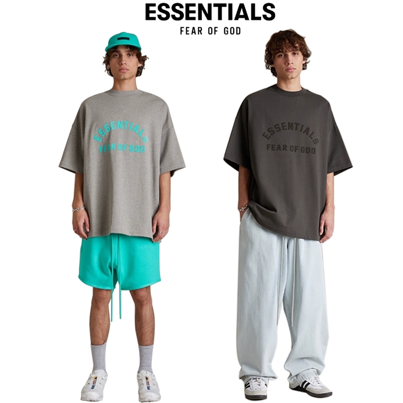 New เสื้อยืด Fear Of God Essentials(เอสเซนเชียล) แท้100% SS24 CrewneckT-Shirt