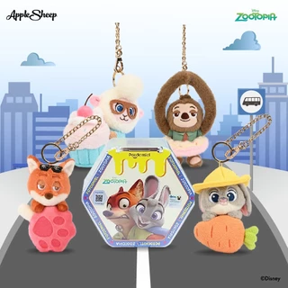 [กล่องสุ่ม Disney 8เหลี่ยม] Blind Box พวงกุญแจ ดิสนีย์ จี้ห้อยกระเป๋า Zootopia/Mickey/Pooh/Stitch/Alien ลิขสิทธิ์Disney