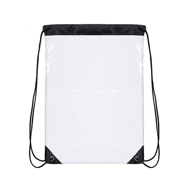 พร้อมส่งจากไทย ถุงพลาสติก PVC แบบเชือกรูด โปร่งใสกันฝุ่นกันน้ำ ใช้สะพายหลังได้ - รูปที่ 2