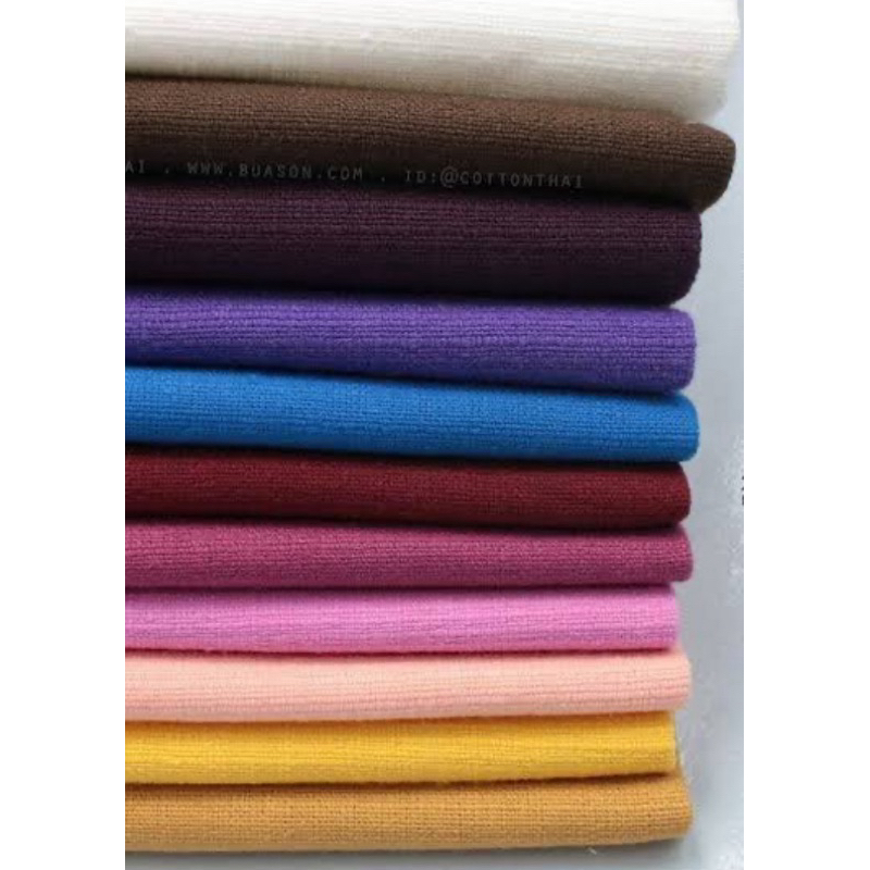 ผ้าฝ้ายสีพื้น 100% ผ้าฝ้ายเมือง เกรด A | ผ้าเมตร หน้ากว้าง 42-43 นิ้ว | สำหรับตัดชุด ผ้าคลุม งานเย็บ DIY ราคา ถูกที่สุด ดีลบีเคเค แกลเลอรีภาพที่ 3