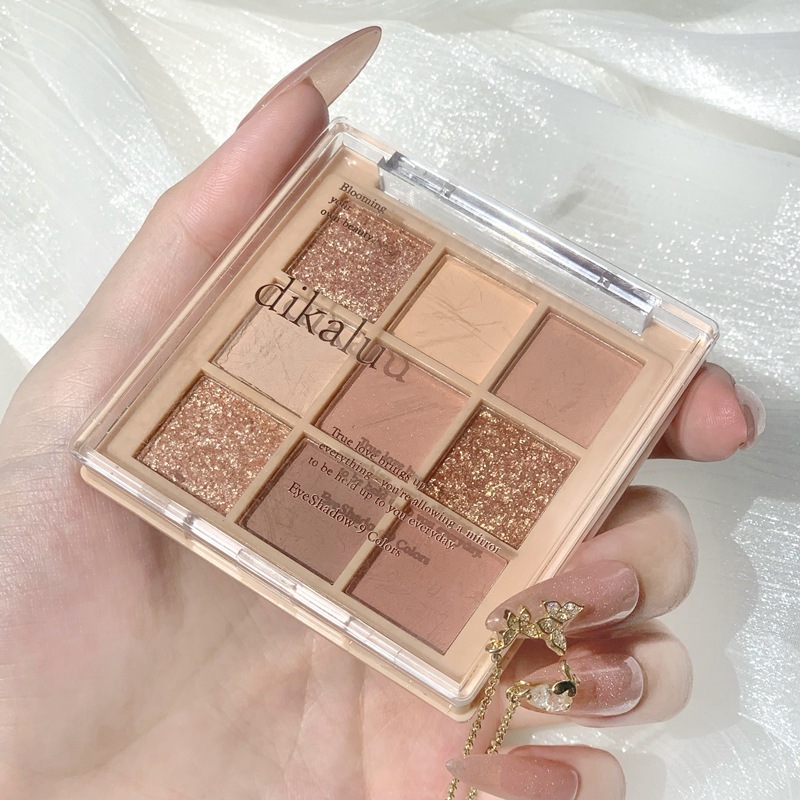 [DKL901] DIKALU COCO VENUS พาเลทอายแชโดว์ทาตา 9 สี เนื้อดินน้ำมัน แมทใยไหม ประกายชิมเมอร์ สีสวย ติดทน กันน้ำ กันเหงื่อ