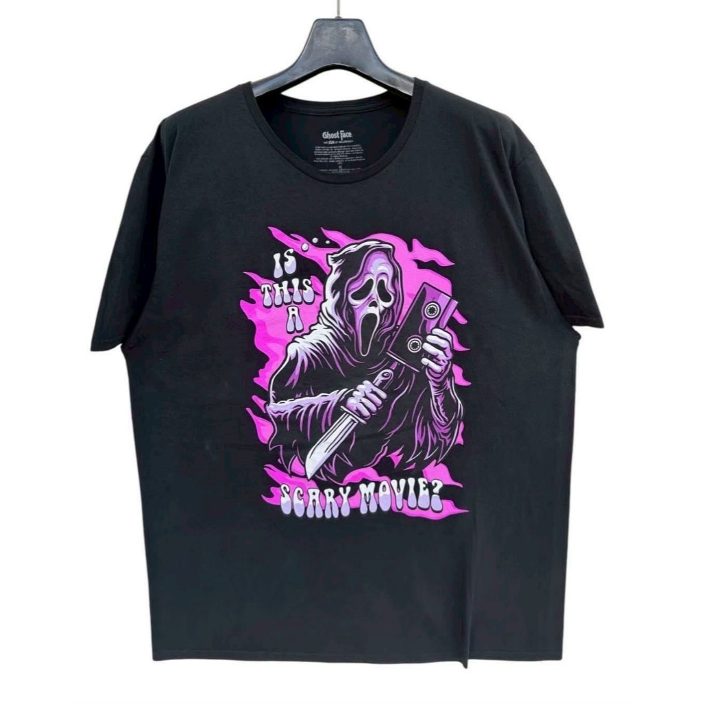 Ghostface เสื้อยืดสยองขวัญ (สภาพดี)